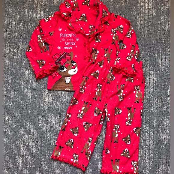 Rudolph the Red Nosed Reindeer Pajama bundle size 2T/3T - Picture 2 of 12
